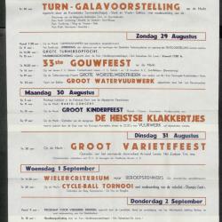 Feestprogram Kermis 1948 Stad Eeklo
