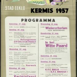 Feestprogram Kermis 1949 Stad Eeklo
